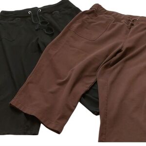 Bundle of 2 Workout Capri Sweats Plus Size 1X EUC